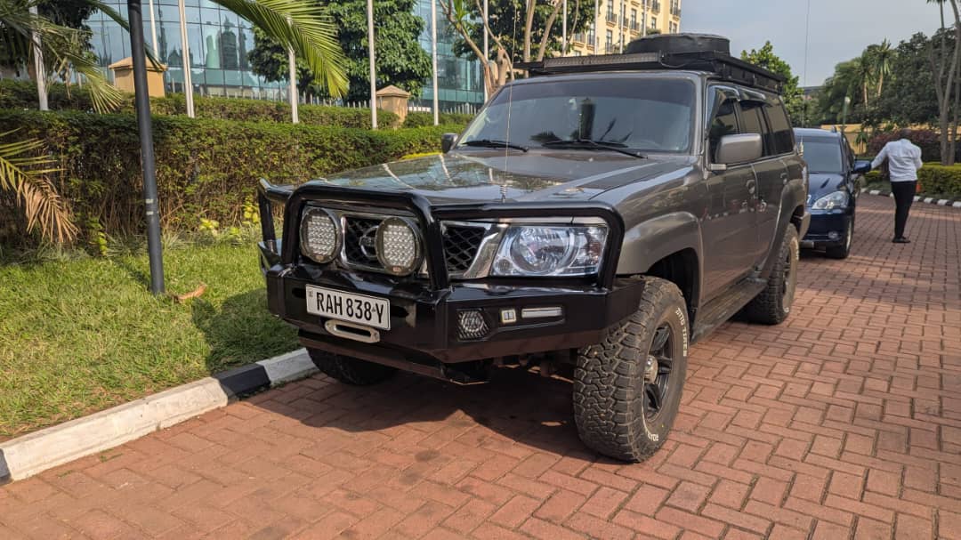 Scenic road through Rwanda hills on a road trip