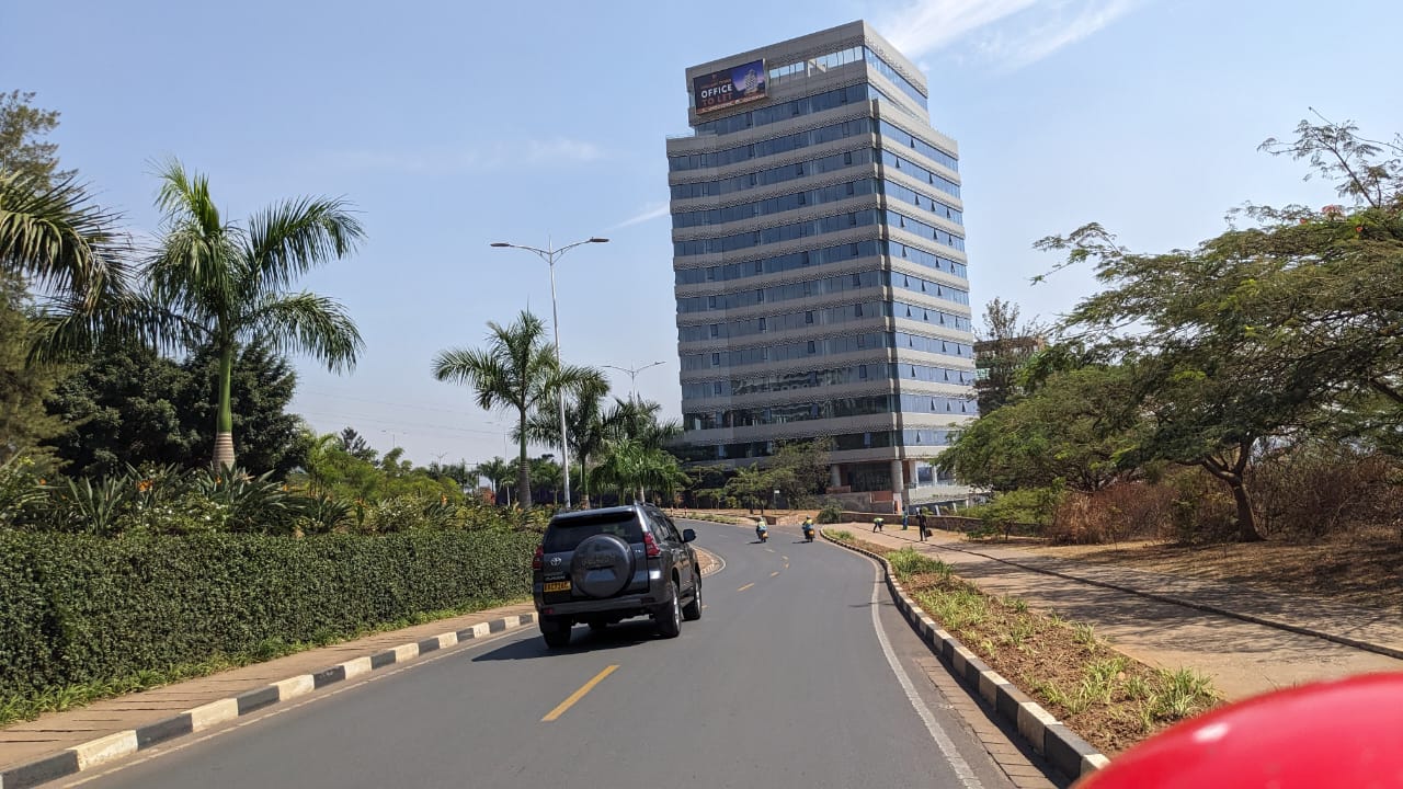 Beautiful landscape of Rwanda visited by car